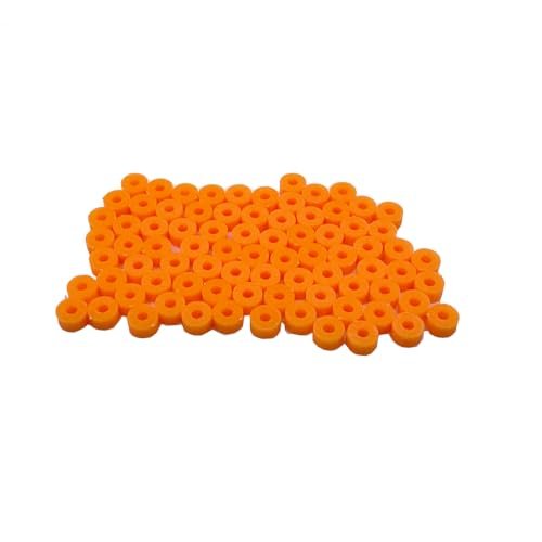 Mugi RC Plane 80PCS 2mm Plastic Toy Shaft Sleeves Orange DIY Model Toy Axles Sleeves