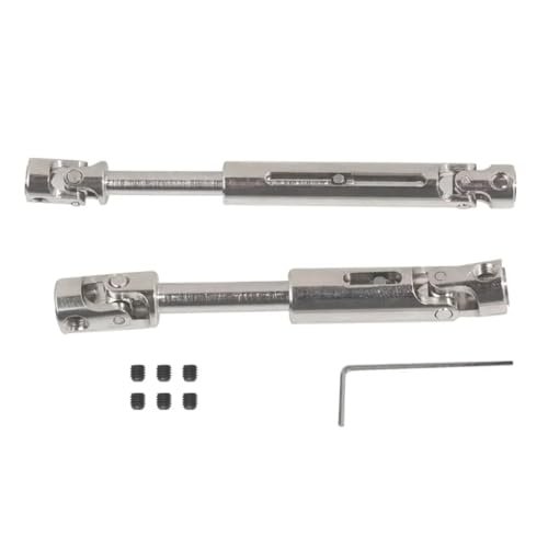 BOQEXSS RC Space Battleship Yamato Upgrade Parts 2pcs Metal Drive Shaft CVD Driveshaft for 1/10 Scale Remote Control Cars