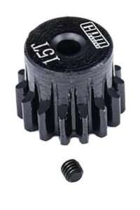 Electrix RC Circuit Stadium Truck 40Cr Steel Pinion Gear 15T 0.5M 2mm Shaft for LOSI Micro B and Micro T Upgrades