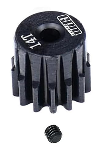 40Cr Steel Pinion Gear 14T 0.5M 2mm Shaft for LOSI Micro B and Micro T 2WD Buggy and Stadium Truck Upgrades