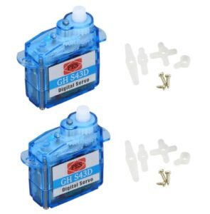 SazkJere 2Pcs Mini Super Light 4.3g GH-S43D Digital Servo for Turboprop RC Aircraft
