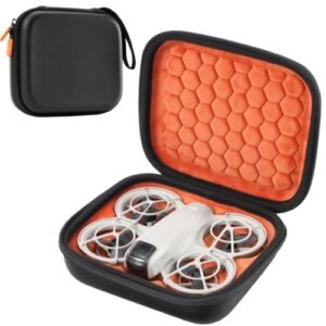 ProCase VW RC Body Shell Compatible Hard Carrying Case for DJI Neo Drone Orangeblack