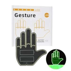 Funny RC Plane Fails LED Finger Car Light with Remote Control Hand Signal Gesture Light for Enhanced Road Interactivity