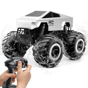 Kyanio Best Monster RC Truck Amphibious Remote Control 1 16 Scale 4WD Off Road Fast Waterproof All Terrain 2 4GHz Stunt Car for Boys Ages 8 12+