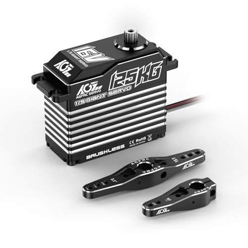 AGFRC 128KG High Torque Brushless Servo Motor for XRC 1 5 Scale RC Car Waterproof Metal Gear 16 8V Control Angle 180° A280BVSW 3S 4S