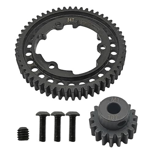 Traxxas 54T Spur Gear and 18T Motor Pinion Replacement for X Maxx XO 1 Maxx E Revo 2.0 VXL Models