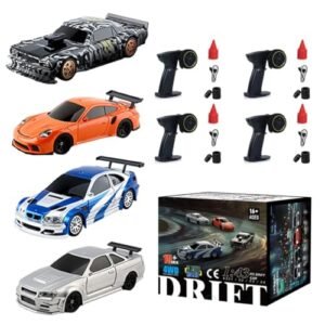 KAROYD 1 43 Scale RC Mini Racing Car Full Proportional Electric Mini Racing Drift Car Model with Lights Kit RTR Regular Version