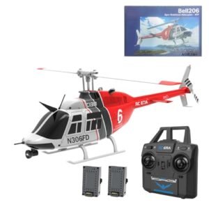 GMP RC Helicopter C138 Bell206 1:33 Scale 2.4G 6CH RTF with Six Axis Gyroscope and Modular Battery for Beginners and Adults