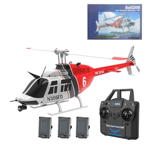 Dynam RC Airplanes RTF Wooptoothy C138 Bell206 1 33 Scale 2 4G 6CH Single Propeller Aileron Free Six Axis Gyroscope Modular Battery One Touch Function