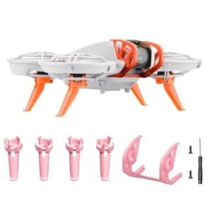 JOLOESLOS RC Airplane Landing Gear Extension Kit with Gimbal Bumper Guard and Height Increasing Tripod for DJI Neo Drone Pink
