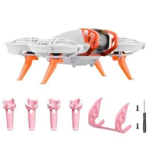 JOLOESLOS RC Airplane Landing Gear Extension Kit with Gimbal Bumper Guard and Height Increasing Tripod for DJI Neo Drone Pink