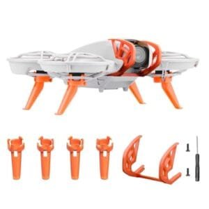 JOLOESLOS RC Landing Gear Wheels Gimbal Bumper Guard and Height Increasing Tripod for DJI Neo Drone Accessory Kit Orange