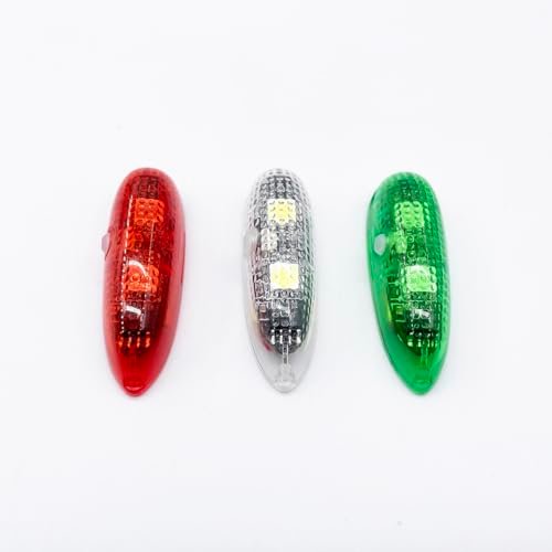 LX RC Airplanes Crazy Light V3 Waterproof Navigation Lights Rechargeable Red Green White LED Flashing Lights 3PCS Set