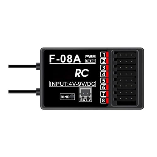 YUELER 4CH 6CH 8CH Receiver F04A F06A F08A for Peak Models RC Airplanes Enhanced Stability Easy Installation
