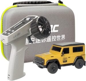 LDARC 1/64 Scale Mini Buggy RC Car RTR RC Rock Crawler with 2.4GHZ Remote Control Yellow R01