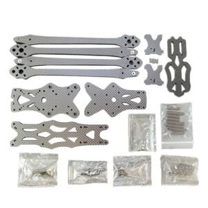 RC Willey Ranges All Carbon Fiber Frame Accessories Set for 7 Inch Quadcopter with 5.5mm Arm and 315mm Flight Photography Support Bracket