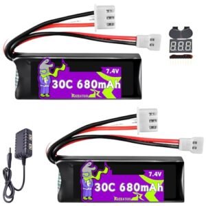 FMS FCX24 Atlas RC Car 7.4V 680mAh 30C Lipo Battery with XH2.54 Molex Plug Perfect for RC Willey in Syracuse Utah