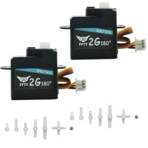 2PCS 2G Plastic Gear Mini Servo RC Tug Boat Kit 3.7 5V Micro Digital Servos for RC Helicopter Airplane Car Boat Robot Parts
