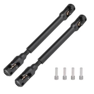 Trinity RC Fuel 2pcs Hobbyfire 1 10 RC Crawler Drive Shafts Steel Universal Joint Driveshaft Heavy Duty for Axial SCX10 II III TRX4 Redcat Gen8 Gen7 Element Upgrades Parts 129 198mm