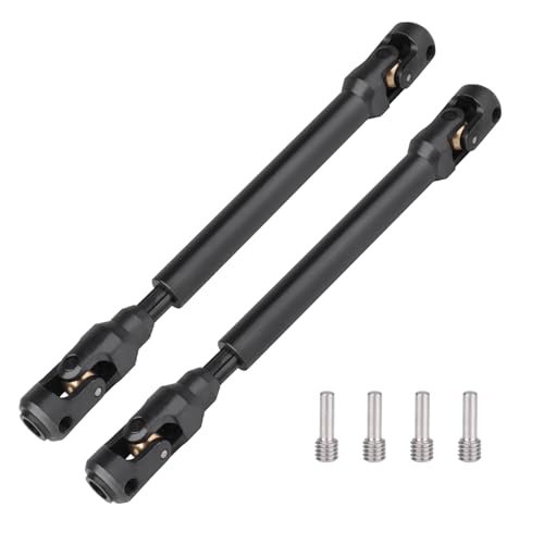 Trinity RC Fuel 2pcs Hobbyfire 1 10 RC Crawler Drive Shafts Steel Universal Joint Driveshaft Heavy Duty for Axial SCX10 II III TRX4 Redcat Gen8 Gen7 Element Upgrades Parts 129 198mm