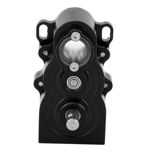 Fy07 RC Car Upgrade Aluminum CNC Vertical Gearbox Motor with Adjustable Gear Ratio for SCX10 1/10 Remote Control Car Black