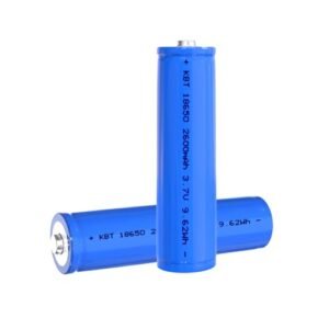 KBT 2 Pack 3.7V 18700 2600mAh Button Top Lithium Ion Battery with Protection Board for Streamlight 22104 SL B26 USB Rechargeable