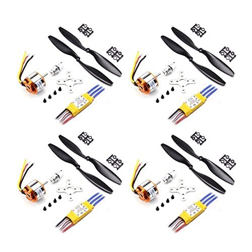 A2212 1000KV Brushless Outrunner Motor with 30A ESC and 1045 Propeller for F450 S500 S550 Drones