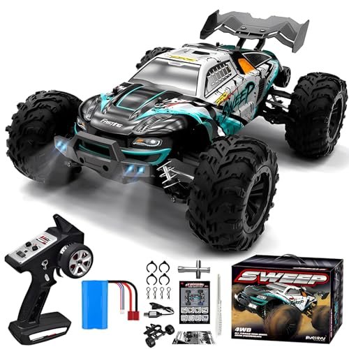 Dromida RC Monster Truck 1/16 Scale 4x4 Remote Control Car with 70km h Brushless Motor 1500mAh Battery 2 4Ghz Radio LED Lights for Boys and Adults