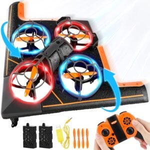 Form B2 RV Jet RC Plane Drone Ready to Fly with LED Lights Auto Hover 360 Stunts 2 Batteries for Kids Beginners