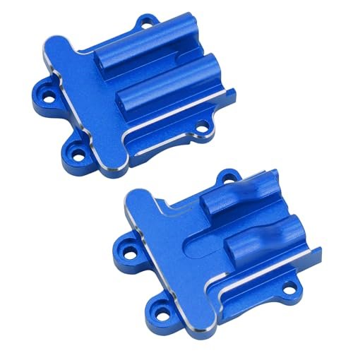 MXFans RC Parts 2Pcs Aluminum Diff Cover Set Upgrade for Arrma 1/18 Granite Grom Typhon Grom in Blue