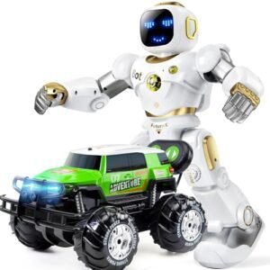 Ruko 1088 Smart Gold Robot and 1601AMP2 Amphibious RC Truck