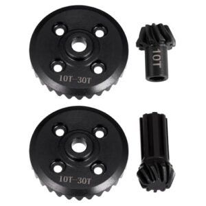 BRKRC 30T 10T Steel Differential Drive Gear Front Rear Helical Bevel Gear Upgrade Part for MJX Hyper Go 14210 14209 16208 H14BM 1 14 RC Car Compatible with MacOS Sequoia RC