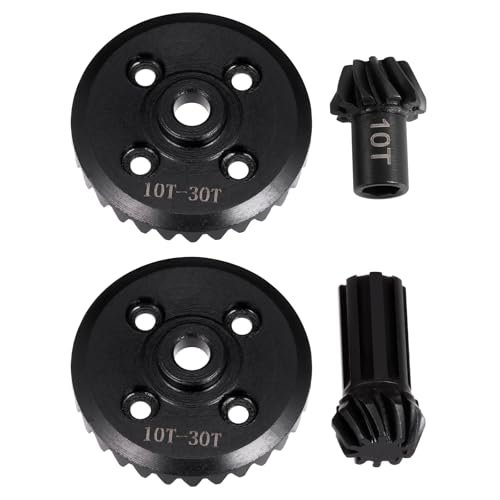 BRKRC 30T 10T Steel Differential Drive Gear Front Rear Helical Bevel Gear Upgrade Part for MJX Hyper Go 14210 14209 16208 H14BM 1 14 RC Car Compatible with MacOS Sequoia RC