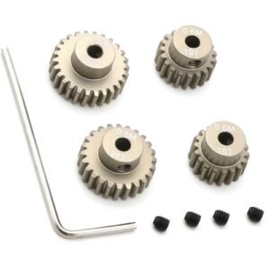 RC Willey Emerson Sectional Precision 7075 Aluminum 0.6M Pinion Gear Set 18T 19T 24T 25T for 1/10 Scale RC Models