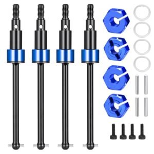 Liebherr RC Wheel Loader LSG Steel CVD Drive Shaft Set for Arrma 1/18 Granite Grom Typhon Grom Upgrade Parts Blue