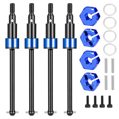 Liebherr RC Wheel Loader LSG Steel CVD Drive Shaft Set for Arrma 1/18 Granite Grom Typhon Grom Upgrade Parts Blue