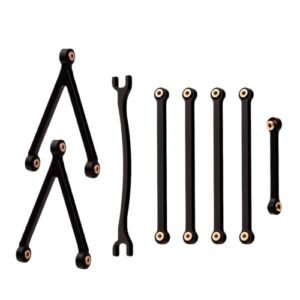 Mesimsple RC Wing Kit Alum FCX24M Link Kit Steering Links Y Links for 1 24 FMS FCX24M RC Crawler Upgrades