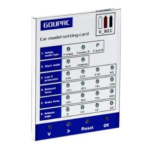GOUPRC RC Programming Card for Audi A3 RC Car Brushless ESC Electronic Speed Controller Setting
