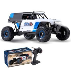 Rochobby Ford Bronco 1/7 Ridge Racer U4 RC Crawler with High Performance RC Rock Crawler Engine 4WD Brushless Fast Speed Desert Buggy 80km/h for Adults Blue