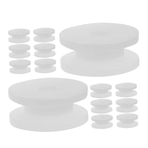 ibasenice Hot Wheel RC Car Kit 20pcs Plastic Gear Motor Pulley Wheel Set for DIY Projects and Educational Toys 9.3mm Diameter