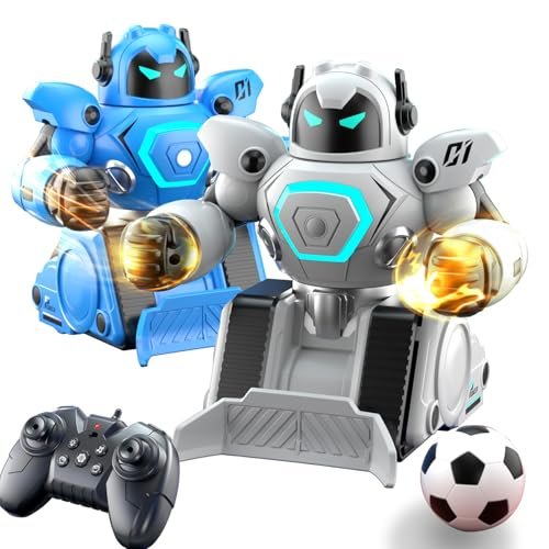 OBEST RC Plane Battle Dude Perfect Remote Control Robot Toy for Kids Ages 6 7 8 9 10+ Years Old with Light Music Sound 2 Player Set