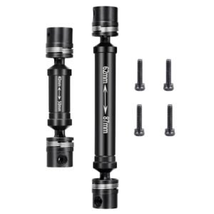 MORFUM 2Pcs 9200e RC Car Parts Hardened Steel Drive Shaft CVD Center Driving Shaft Dogbone Joint Compatible with 1 18 RC Crawler TRX4M High Trail K10 F150