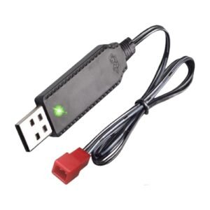 Sky Viper USB Charger Cable with JST Plug for 3.7V Lipo Battery Compatible with Desert Viper RC Car and Other RC Toys
