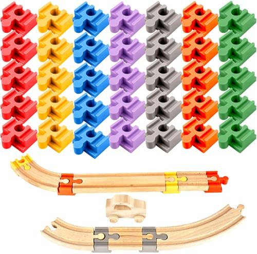 SkyHigh RC Plane Accessories 35 Pack Multicolor Plastic Train Track Connectors for Enhanced Visibility Best Colors for RC Plane Visibility