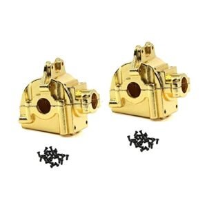 Metal Box Gear Box Shell Cover for 144001 1/14 RC Car Differential Housing Parts 2PCS GOLD Upgrade Your RC Willey Benches