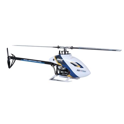 OMPHOBBY M2 EVO MK2 Superior RC Helicopter with Dual Brushless Motors Direct Drive 6 Channel Remote Control for Adults