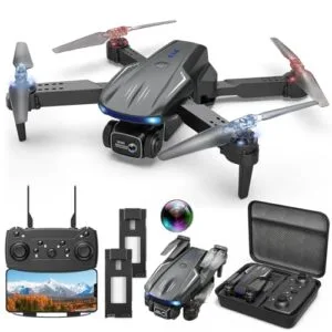 Contixo F16 FPV Drone with Camera 1080P HD RC Quadcopter Foldable Mini Drone for Adults and Kids with 2 Batteries One Key Take Off Landing Altitude Hold Headless Mode 360 Flip Gestures Selfie