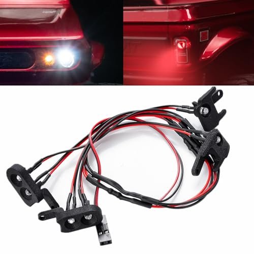 BRKRC LED Lights Kit for RC Buggy Redcat Ascent 18 Crawler Spotlight Headlight Taillight Set 1 18 Scale Upgrades Accessories