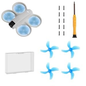 TEHAOUU Wing Warrior RC Drone Propellers Blue Lightweight Durable Low Noise Replacement Blades for DJI Neo 4pcs