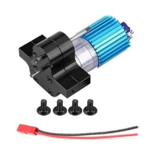 WPL B14 B16 B24 B36 C14 C24 JJRC Q60 MN D90 MN99S MN91 Metal Transfer Gearbox with 370 Brush Motor Speed Change Upgrade Black